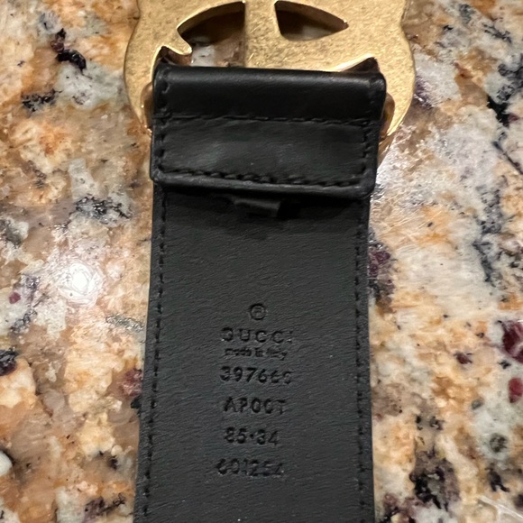 Gucci 2015 Re-Edition wide leather belt. WORN ONCE. Basically new - Picture 6 of 6